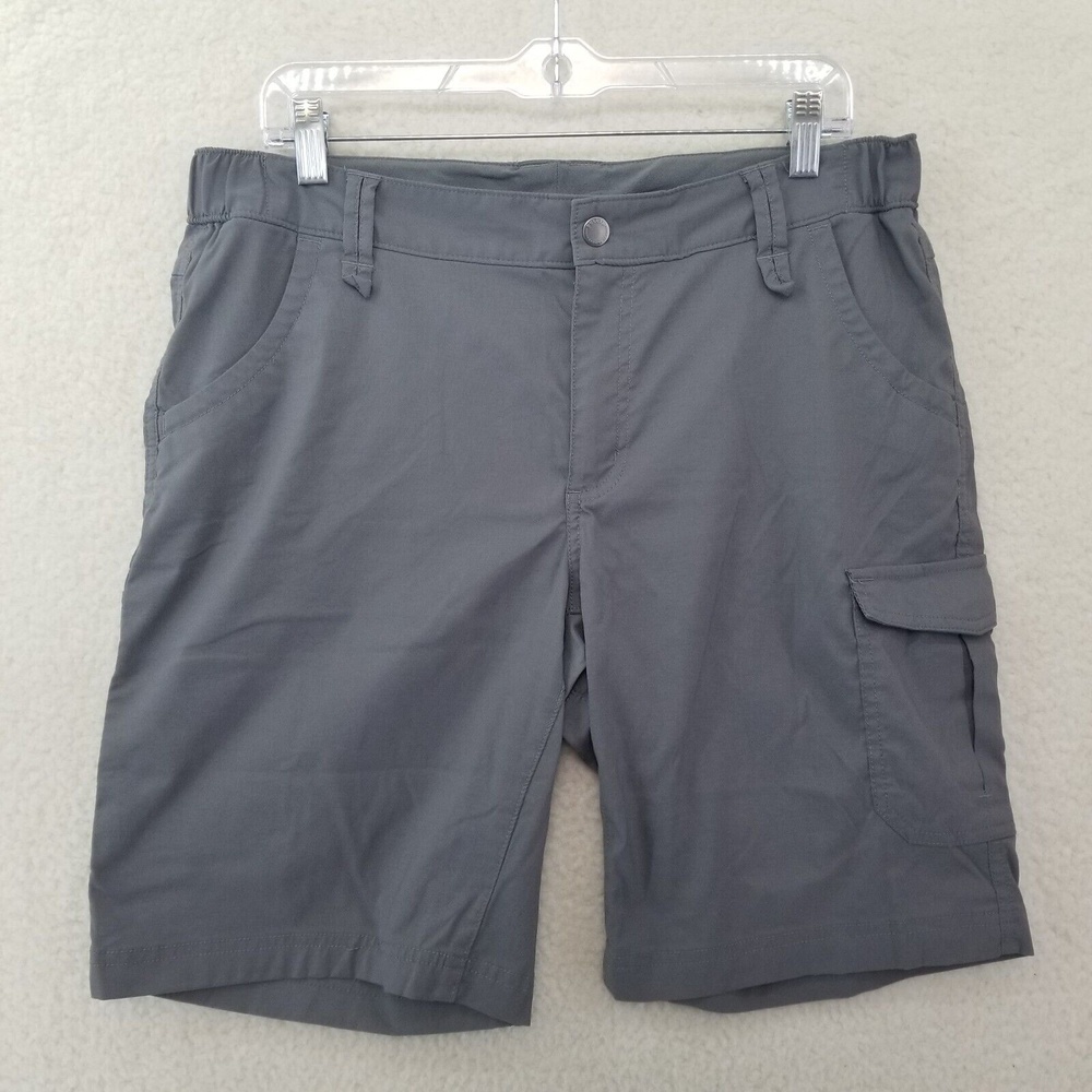 Duluth Trading Co Women's Dry on the Fly 10" Hiking Walking Shorts Size 14 Gray